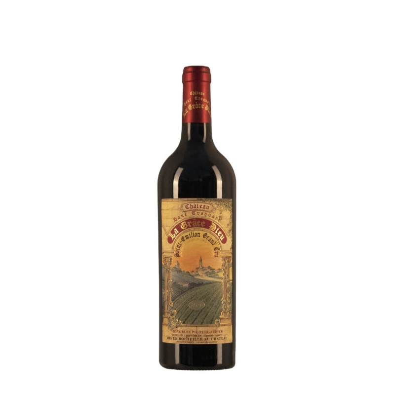 Bottiglia di Chateau Haut-Troquart La Grace-Dieu anno 2020 Bottiglia di Chateau Haut-Troquart La Grace-Dieu anno 2020