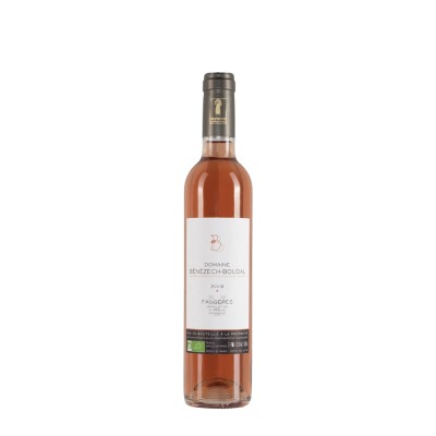 Mezza bottiglia di vino Domaine Benezech Boudal Faugères rosè 2019 Bio da 0,5l