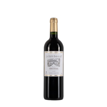 Bottiglia di Bordeaux rosso La Croix Baraillet Fronsac anno 2019 da 0.75l