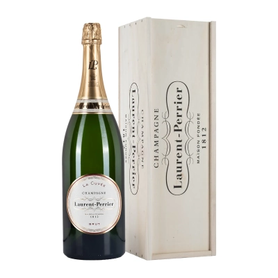 Champagne Laurent-Perrier La Cuvée Brut Jeroboam 3L con cassa in legno - Bwineshop