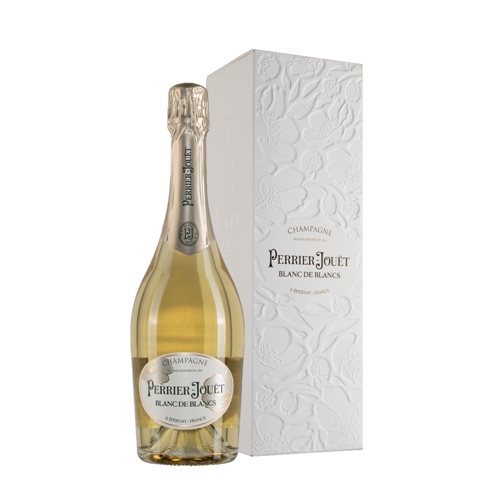 Bottiglia Perrier‑Jouët Blanc De Blancs con Astuccio Ecosostenibile