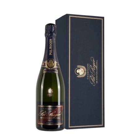 Bottiglia di Champagne Pol Roger Winston Churchill anno 2015 con astuccio da 0,75l