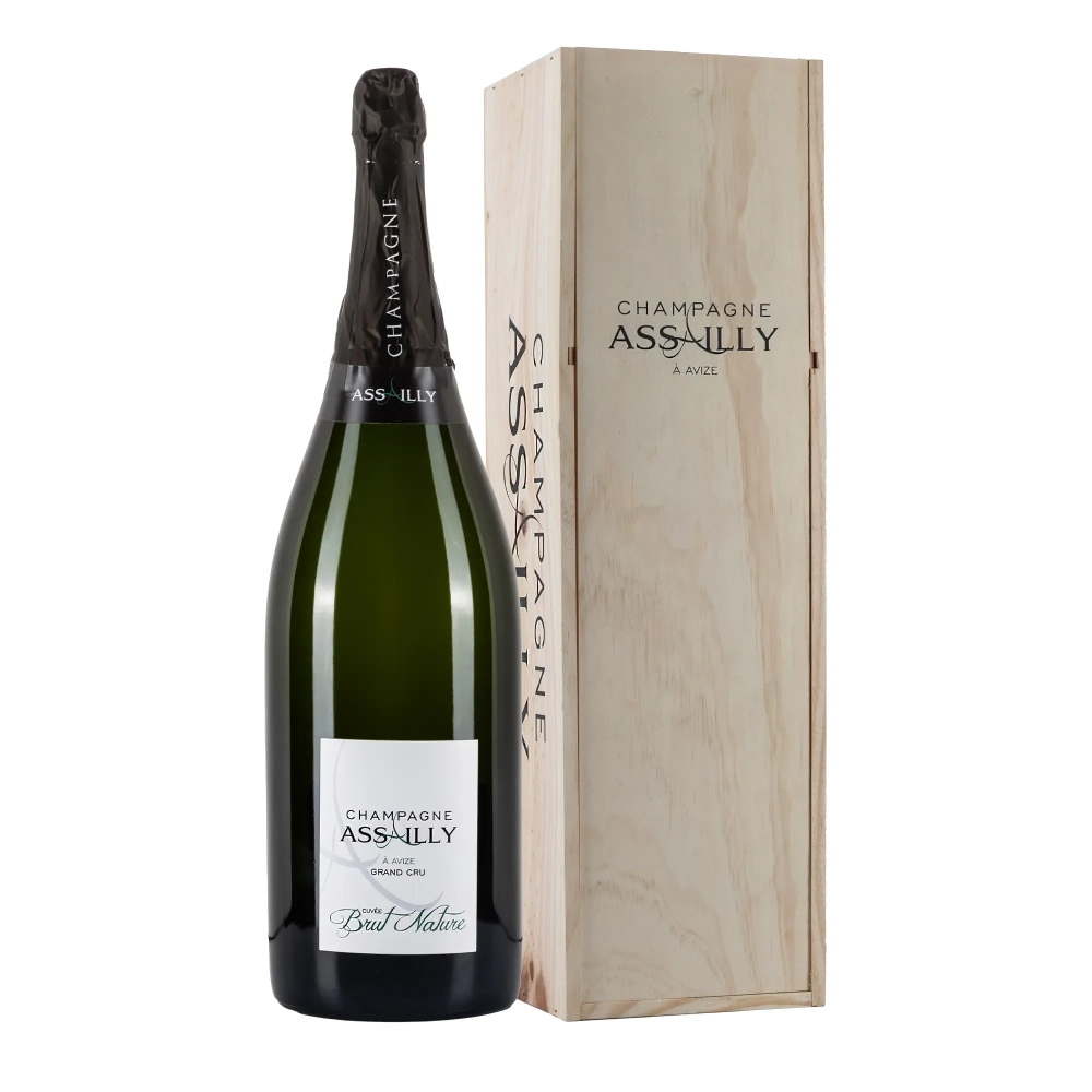Champagne Assailly Brut Nature Grand Cru Rehoboam 450cl con cassa legno - Bwineshop