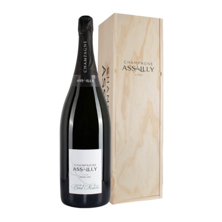 Bottiglia Assailly Brut Nature 4.5L Rehoboam Cassa Legno