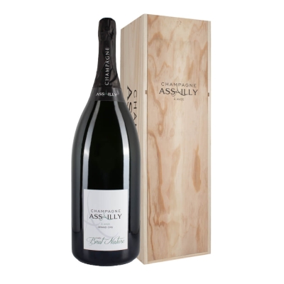 Bottiglia Assailly Brut Nature 6L Mathusalem Cassa Legno