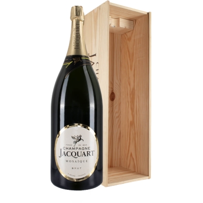 Bottiglia Jacquart Brut Mosaïque 12L Balthazar Cassa Legno