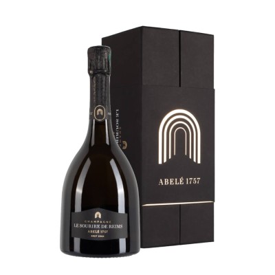 Bottiglia di champagne Abele 1757 Sourire De Reims anno 2009 Con astuccio