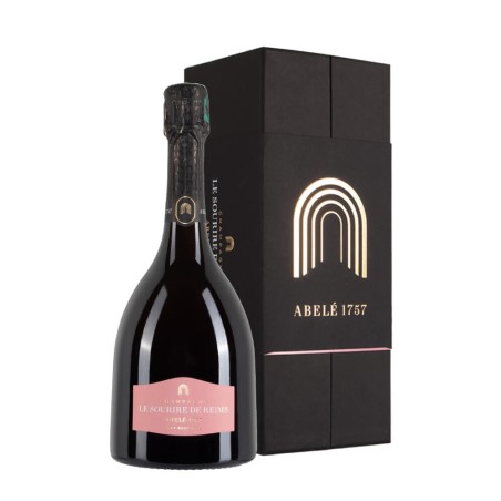 Bottiglia di champagne Abele Sourire 1757 De Reims Rosé 2008 Con astuccio