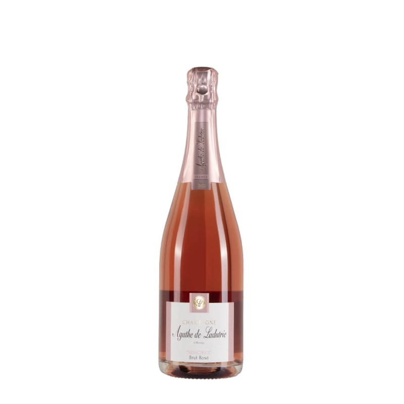 Bottiglia di champagne Agathe De Ladutrie Rosè Cuvee Seductrice Bottiglia di champagne Agathe De Ladutrie Rosè Cuvee Seductrice