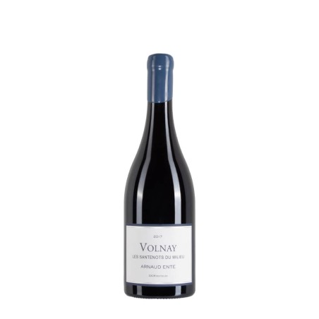 Bottiglia di Borgogna Rosso Arnaud Ente Volnay Santenots du Milieu anno 2017 premier cru da 0.75l