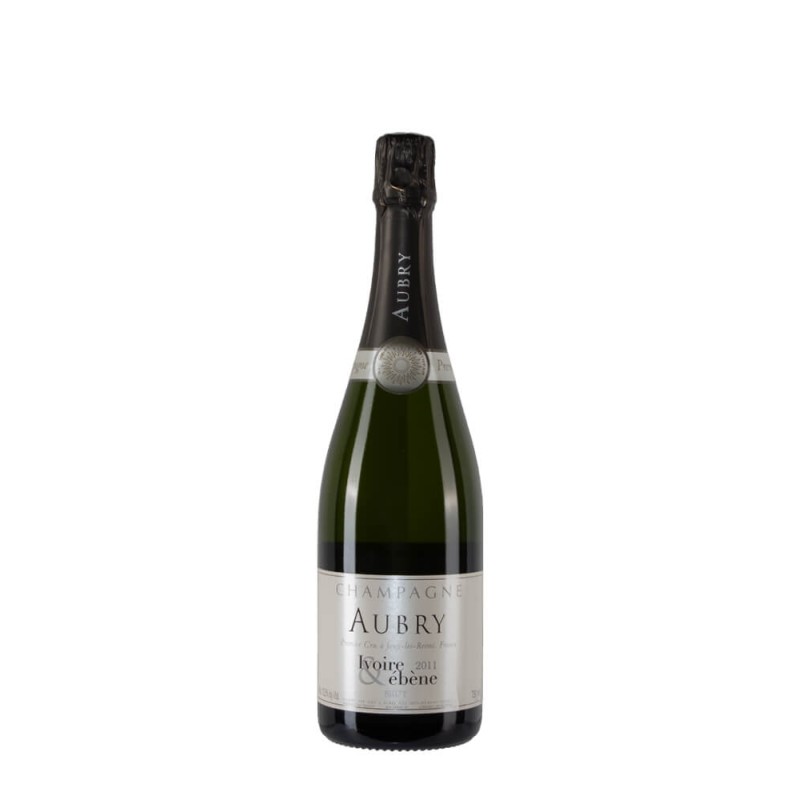Bottiglia di champagne Aubry Brut Ivoire & Ébène anno 2011 Bottiglia di champagne Aubry Brut Ivoire & Ébène anno 2011