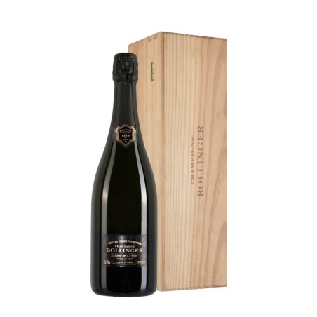 Bottiglia di champagne Bollinger Vieilles Vignes Françaises anno 1997 in Cassa Legno