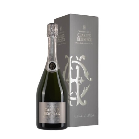 Bottiglia di champagne Charles Heidsieck Blanc De Blancs con Astuccio