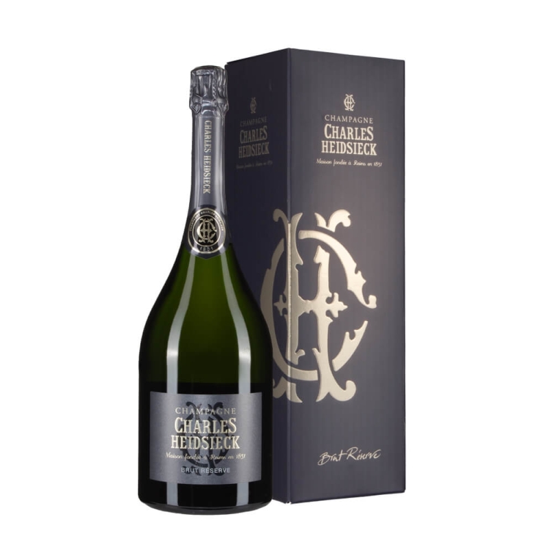 Magnum di champagne Charles Heidsieck Brut Réserve astuccio Magnum di champagne Charles Heidsieck Brut Réserve astuccio