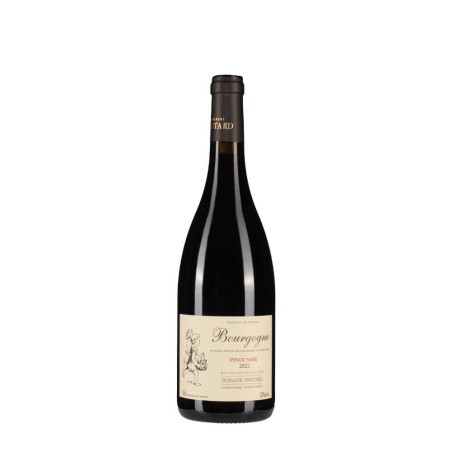 Bottiglia di borgogna rosso Domaine Moutard Bourgogne Pinot Noir anno 2022