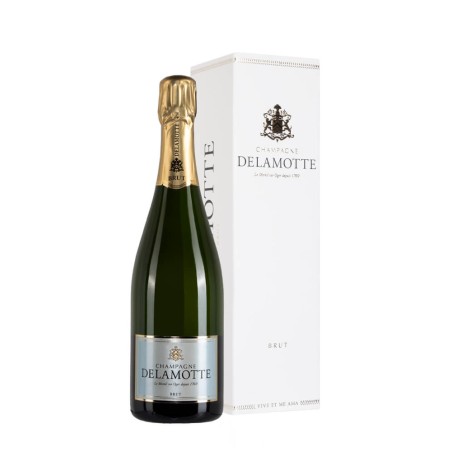 Bottiglia di champagne Delamotte Brut Con Astuccio da 0.75l
