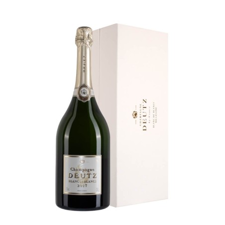 Magnum di champagne Deutz Blanc de Blancs Millèsimè anno 2017 in Cofanetto Prestige