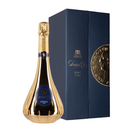 Bottiglia di champagne De Venoge Cuvée Louis D'Or anno 1995 Astuccio