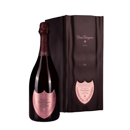 Bottiglia di champagne Dom Pérignon Plénitude P2 Rosè 1996 con astuccio da 0.75l