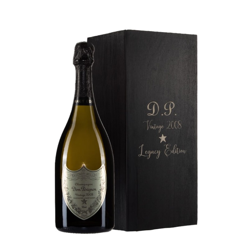 Bottiglia di champagne Dom Pérignon Legacy Edition anno 2008 in cassa legno Bwine Bottiglia di champagne Dom Pérignon Legacy Edition anno 2008 in cassa legno Bwine