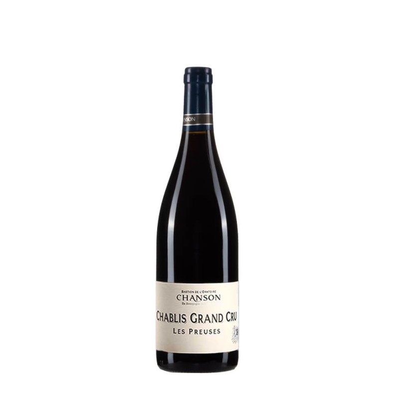 Bottiglia Domaine Chanson Chablis Grand Cru Les Preuses anno 2019 Bottiglia Domaine Chanson Chablis Grand Cru Les Preuses anno 2019