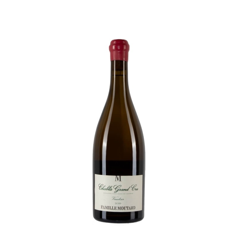 Bottiglia Domaine Moutard Chablis Grand Cru Vaudesir anno 2019 Bottiglia Domaine Moutard Chablis Grand Cru Vaudesir anno 2019