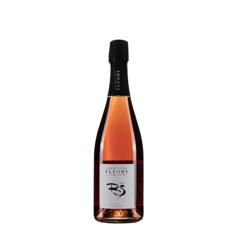 Bottiglia di champagne Fleury Brut Rosé de Saignée da 0,75l Bottiglia di champagne Fleury Brut Rosé de Saignée da 0,75l