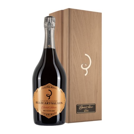 Magnum di champagne Billecart-Salmon Elisabeth Salmon Rosè anno 2008 In Cassa Legno