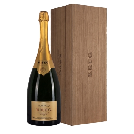 Krug Grande Cuvée 161ème Édition 3L Jéroboam in cassa legno