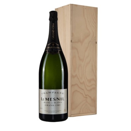 Jéroboam di  Le Mesnil Blanc de Blancs 3L in cassa legno
