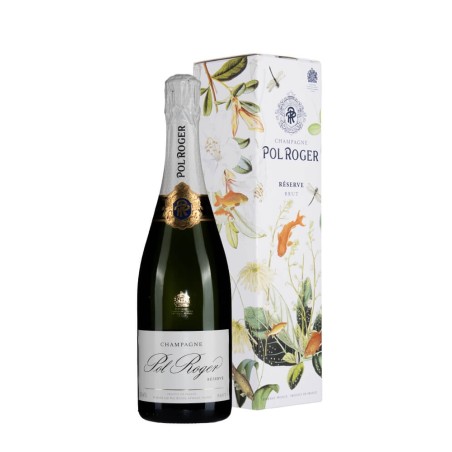 Bottiglia di Pol Roger Brut Reserve con astuccio ed. limitata "en hommage à Sir Winston Churchill"
