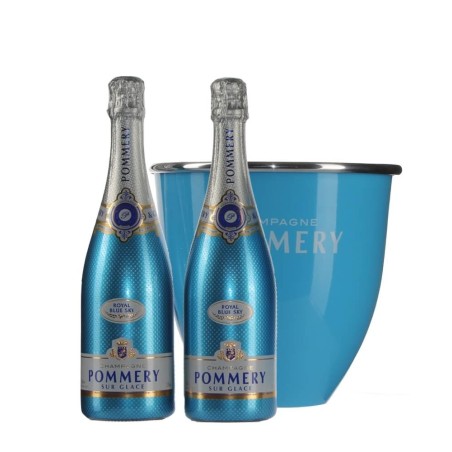 2 Pommery Sky Blue + Portaghiaccio