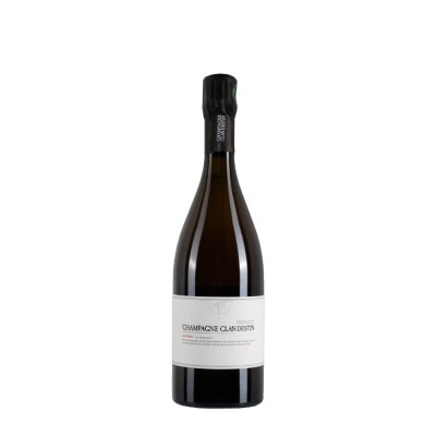 Bottiglia di champagne Clandestin Austral R20, 100% Pinot Noir, Sboccatura 2023