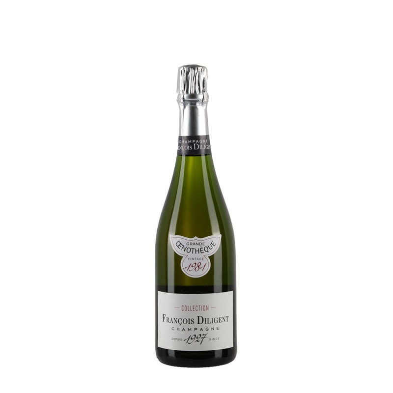 Bottiglia di Francois Diligent Oenothèque 1981, sboccatura 2024, 100% Chardonnay Brut Nature Bottiglia di Francois Diligent Oenothèque 1981, sboccatura 2024, 100% Chardonnay Brut Nature