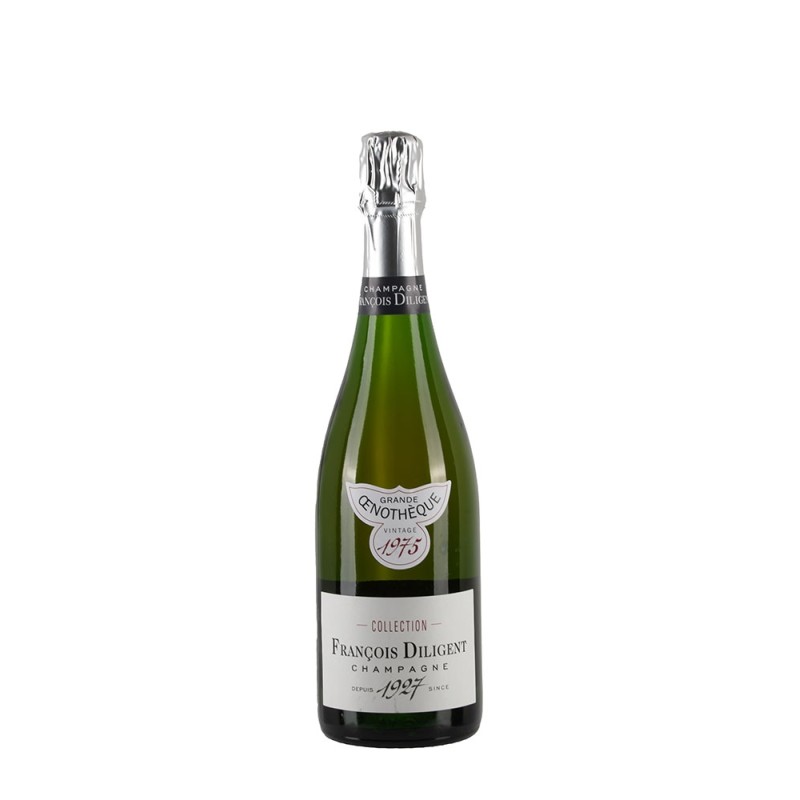 Bottiglia di Francois Diligent Oenothèque 1975, sboccatura 2024, 100% Chardonnay Brut Nature Bottiglia di Francois Diligent Oenothèque 1975, sboccatura 2024, 100% Chardonnay Brut Nature