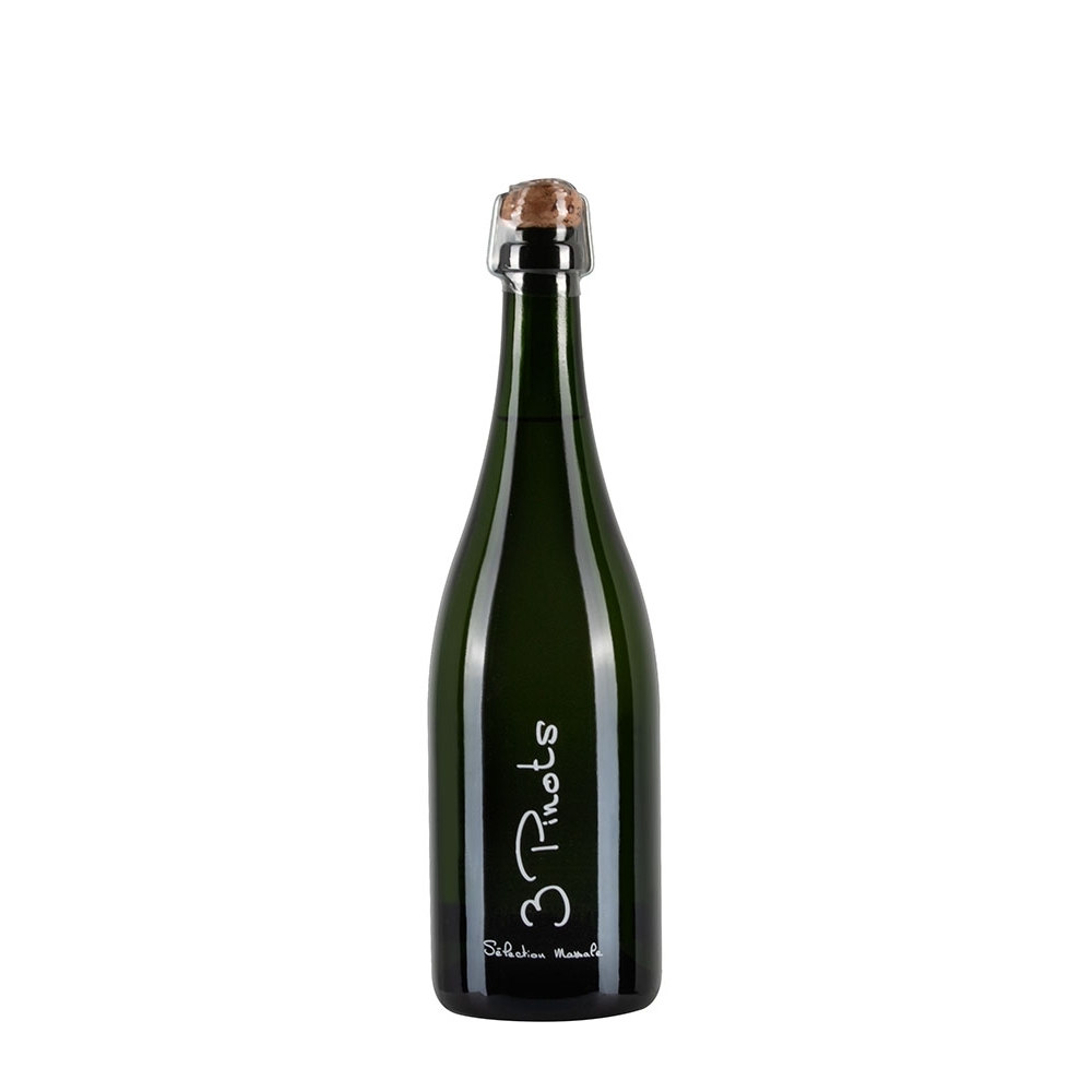 Bottiglia di Francois Diligent 3 Pinots Nature, sboccatura 2023