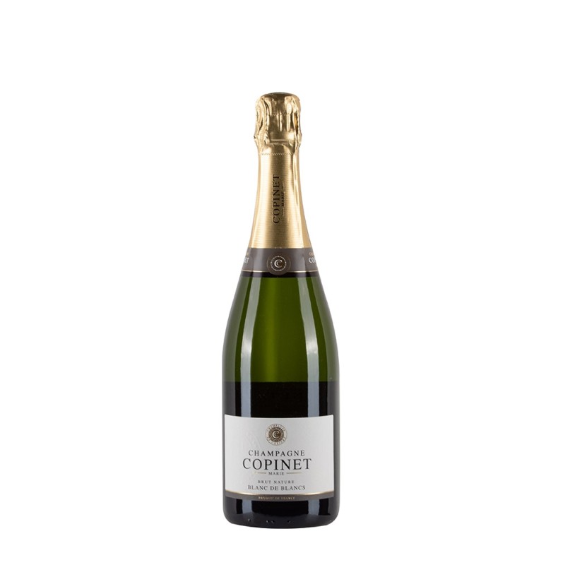 Bottiglia di Champagne Marie Copinet Blanc de Blancs Nature Bottiglia di Champagne Marie Copinet Blanc de Blancs Nature
