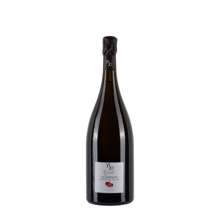 Bottiglia di Champagne Stéphane Fèvre Bicheret, 100% Pinot Noir Biologico, Non filtrato.