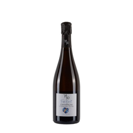 Bottiglia di Champagne Stéphane Fèvre Fiole Ouest, 100% Pinot Noir Biologico, Non filtrato.