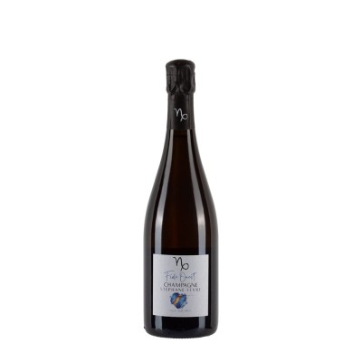 Bottiglia di Champagne Stéphane Fèvre Fiole Ouest, 100% Pinot Noir Biologico, Non filtrato.