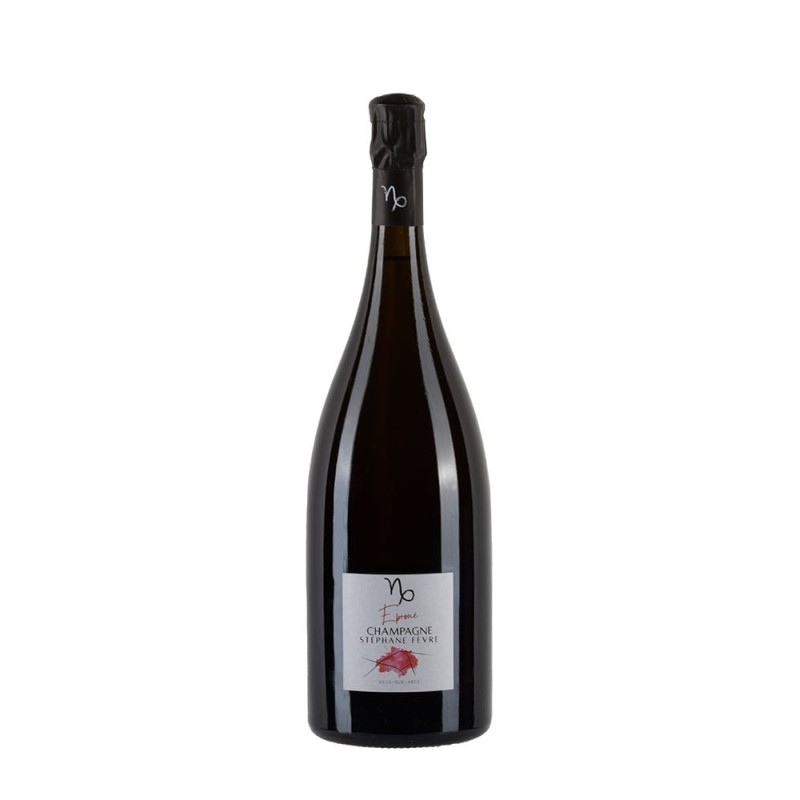 Magnum di Champagne Stéphane Fèvre Eproue Ouest, 100% Pinot Noir Biologico, Non filtrato. Magnum di Champagne Stéphane Fèvre Eproue Ouest, 100% Pinot Noir Biologico, Non filtrato.