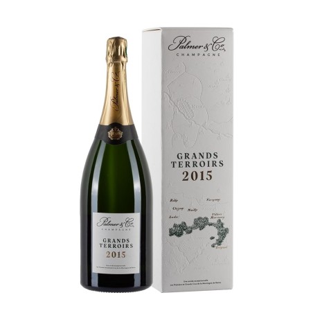 Magnum di champagne Palmer & Co. Grands Terroirs 2015 Magnum con astuccio da 1.5l