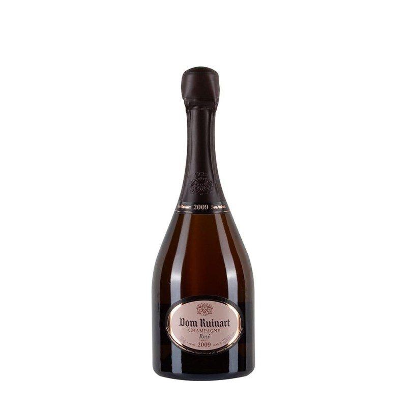 Bottiglia di champagne Dom Ruinart rosè 2009 Bottiglia di champagne Dom Ruinart rosè 2009