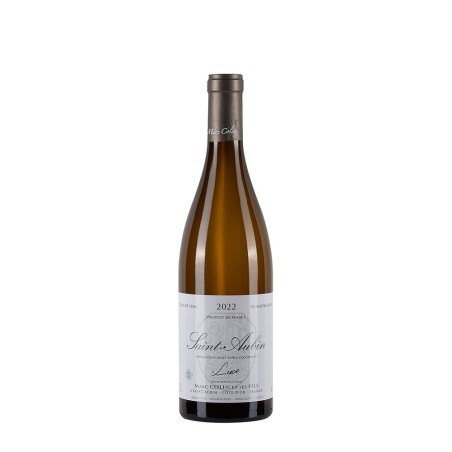 Bottiglia di borgogna bianco Marc Colin Saint-Aubin Luce 2022
