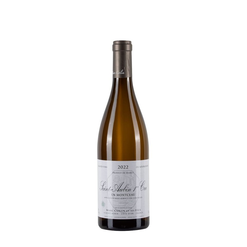 Bottiglia di borgogna bianco Marc Colin Saint-Aubin En Montceau 2022
