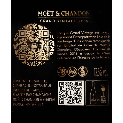Champagne Moet & Chandon Grand Vintage 2016