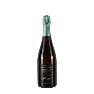Retro Bottiglia di champagne Marguet Oger Grand Cru 2019 da 0.75l