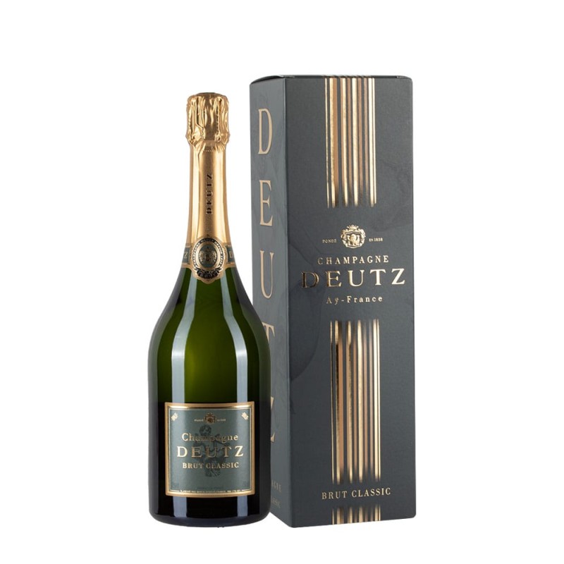 Bottiglia di champagne Deutz Brut Classic con astuccio da 0.75l Bottiglia di champagne Deutz Brut Classic con astuccio da 0.75l