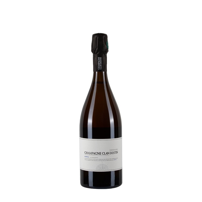 Bottiglia di champagne Clandestin Boreal R19 Sboccatura 2023 da 0.75l Bottiglia di champagne Clandestin Boreal R19 Sboccatura 2023 da 0.75l