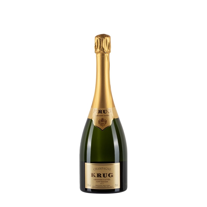 Bottiglia di Champagne Krug Grande Cuvée 172 éme Édition base annata 2016 da 0.75l Bottiglia di Champagne Krug Grande Cuvée 172 éme Édition base annata 2016 da 0.75l